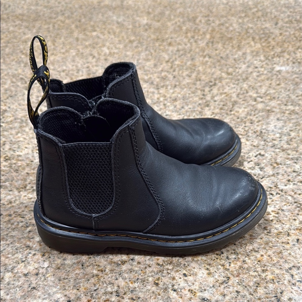 Black Leather Ankle Boots